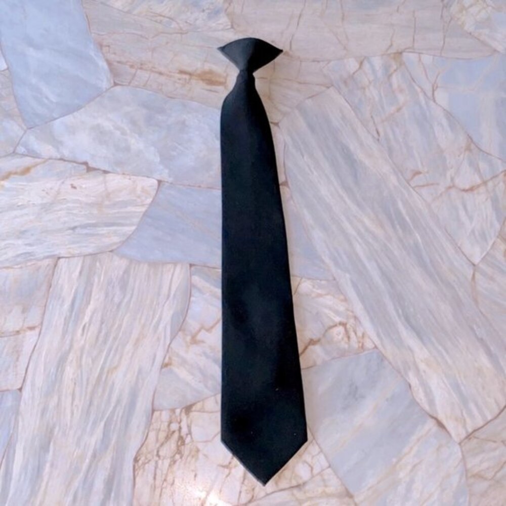 WOLFMARK - BRAND‎ NEW BLACK CLIP ON TIE